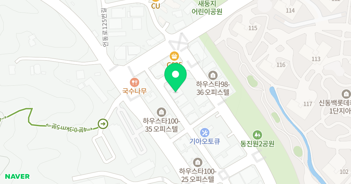 하우스타 100-38 위치 지도 - 경기도 용인시 기흥구 동백죽전대로527번길 100-38