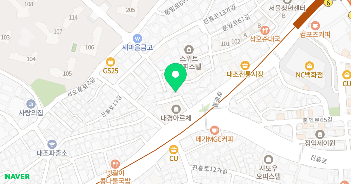 스타타운 3차 위치 지도 - 서울특별시 은평구 진흥로 153-6