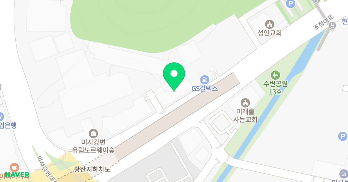 마이움트라이스타 위치 지도 - 경기도 하남시 조정대로 85
