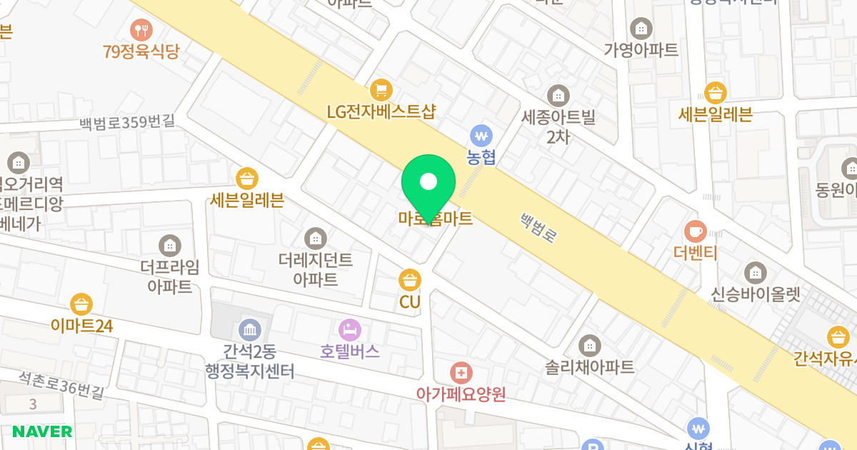 웨스트레뷰 위치 지도 - 인천광역시 남동구 백범로 341-1