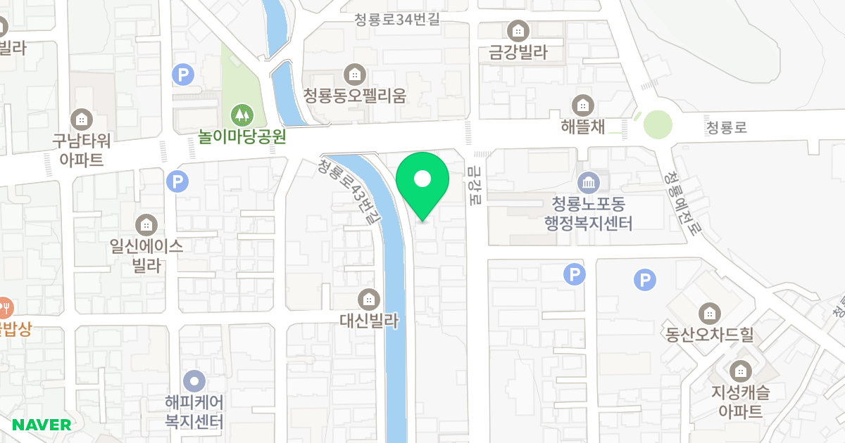 My Vill 위치 지도 - 부산광역시 금정구 남산냇길 62