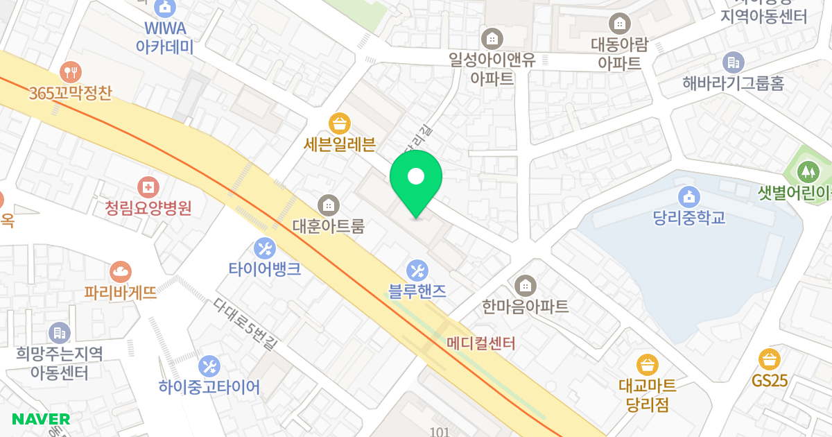 행복힐하임 102동 위치 지도 - 부산광역시 사하구 당리길 56
