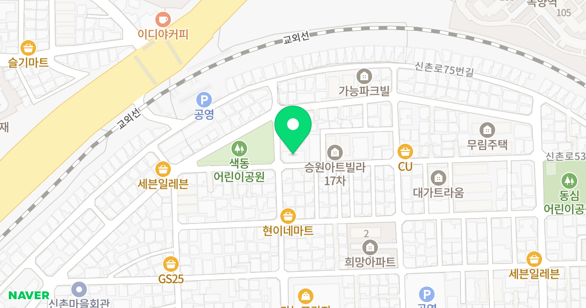 J.S채움빌리지 위치 지도 - 경기도 의정부시 신촌로29번길 52