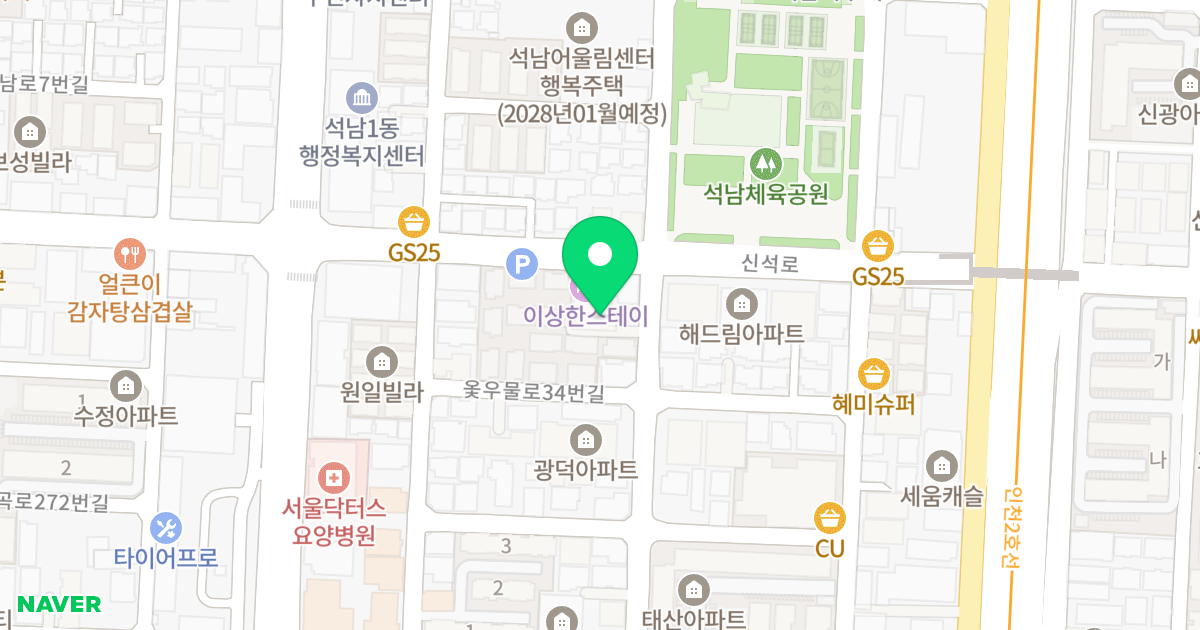 DH씨밀레 위치 지도 - 인천광역시 서구 신석로112번길 2-1