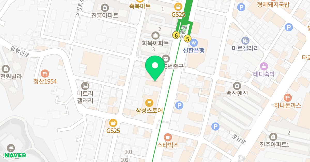 오션스카이 남천 위치 지도 - 부산광역시 수영구 수영로 471