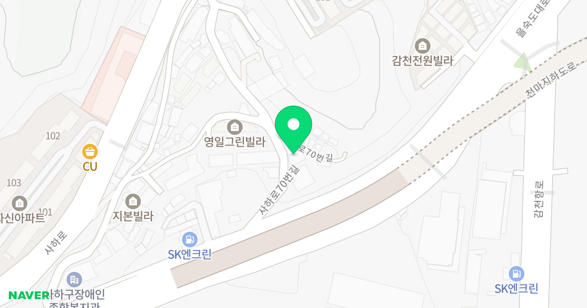 (34-3) 위치 지도 - 부산광역시 사하구 사하로70번길 33-2