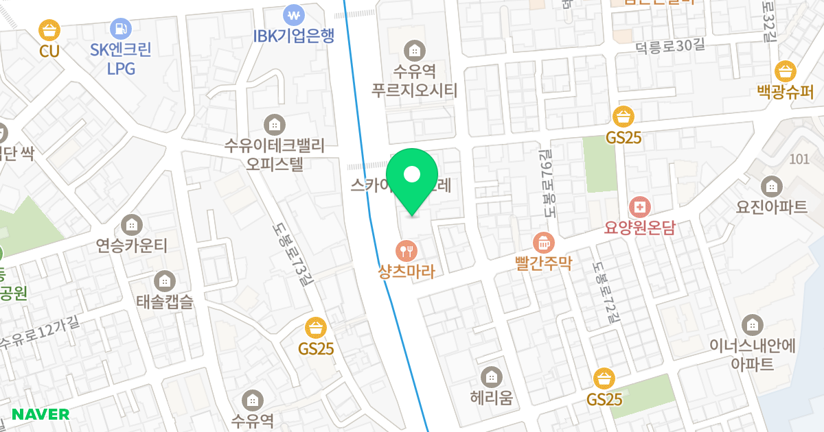 그랜드파크 위치 지도 - 서울특별시 강북구 도봉로 278