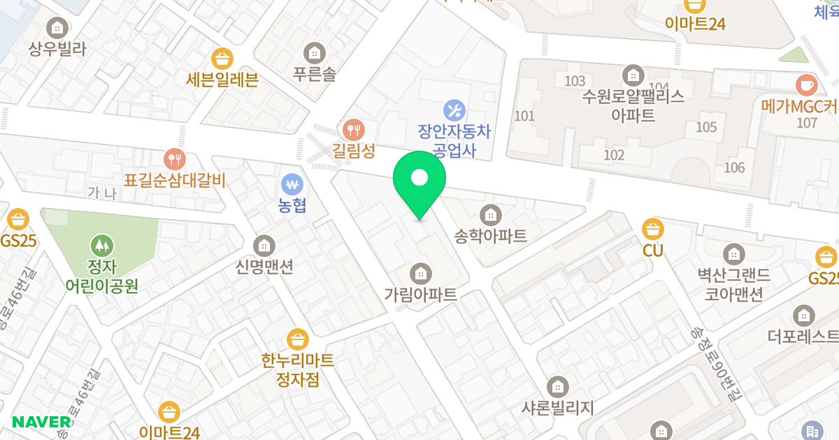 예은퍼스트타워 위치 지도 - 경기도 수원시 장안구 송정로76번길 6