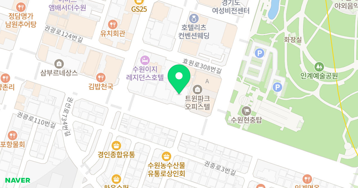 동양파라곤 2단지 위치 지도 - 경기도 수원시 팔달구 권선로 751