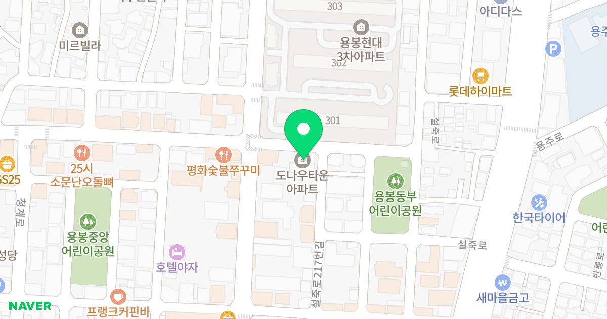 용봉동 1366-2 공동주택 위치 지도 - 광주광역시 북구