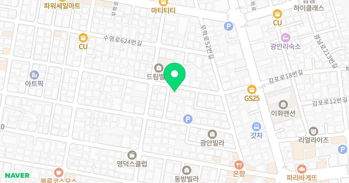 트라움하우스 15차 위치 지도 - 부산광역시 수영구