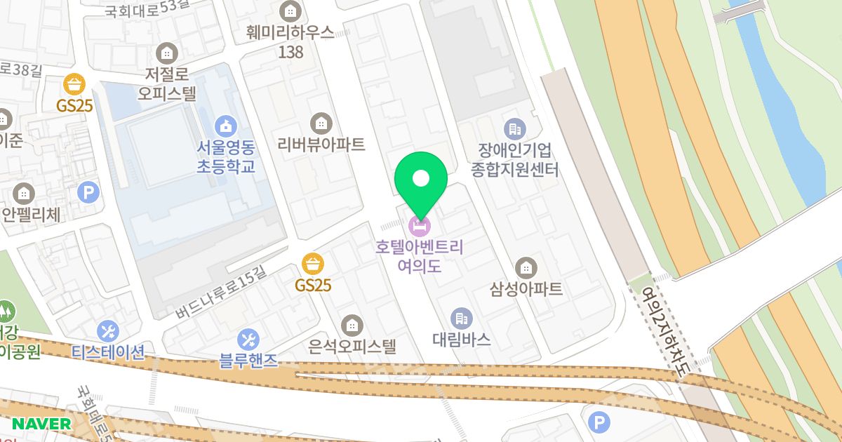 갤럭시타워 위치 지도 - 서울특별시 영등포구 버드나루로 90
