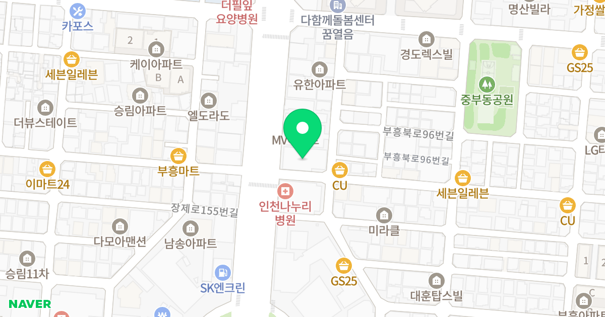 갤럭시아파트 위치 지도 - 인천광역시 부평구 장제로 160