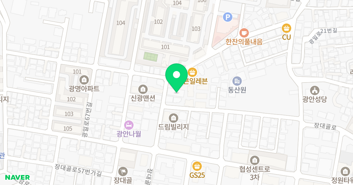 힐링팰리스 위치 지도 - 부산광역시 수영구