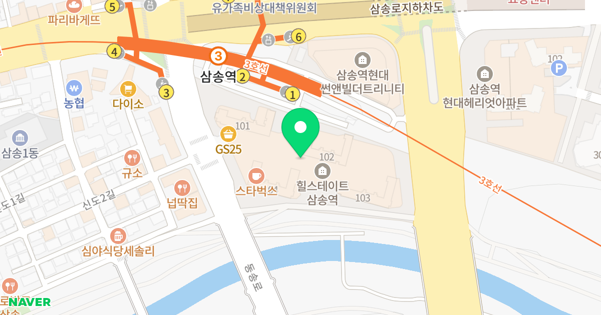 힐스테이트 삼송역 위치 지도 - 경기도 고양시 덕양구 동송로 70