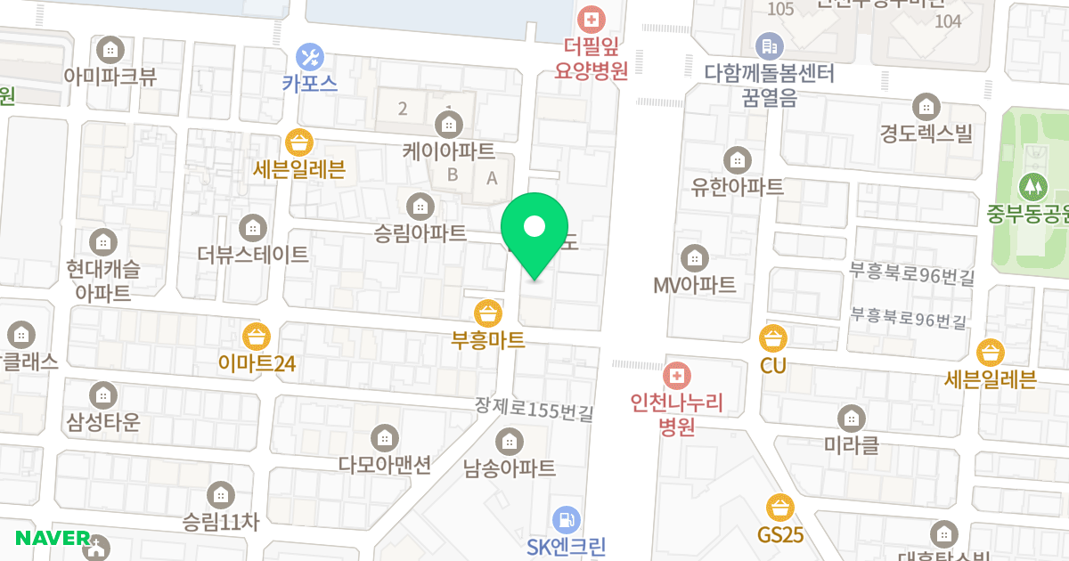 웨스트레뷰 위치 지도 - 인천광역시 부평구 부흥북로72번길 21