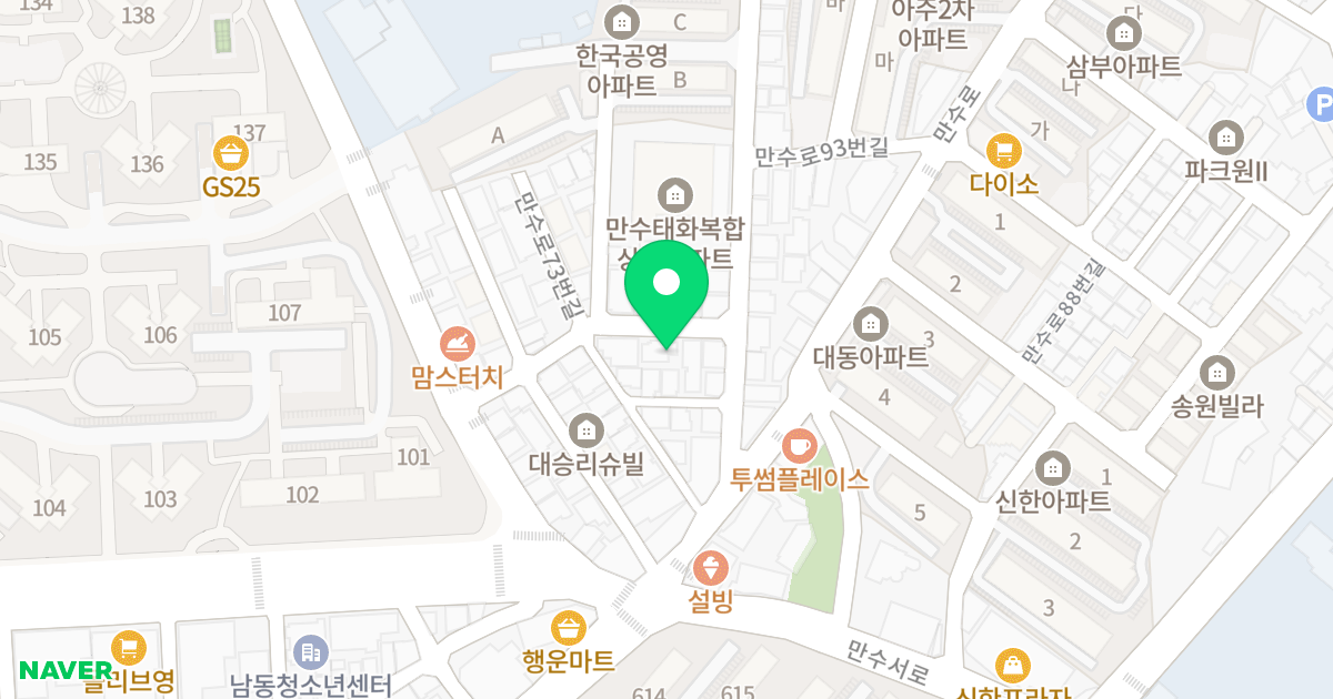 (5-134) 위치 지도 - 인천광역시 남동구