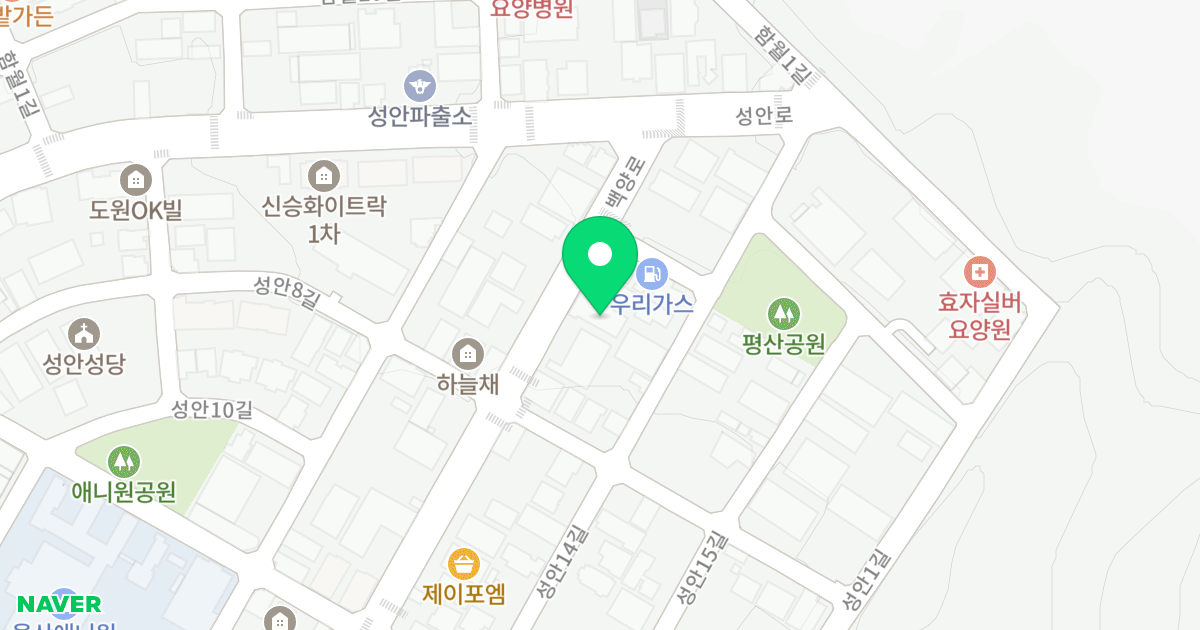 (408-4) 위치 지도 - 울산광역시 중구 백양로 200
