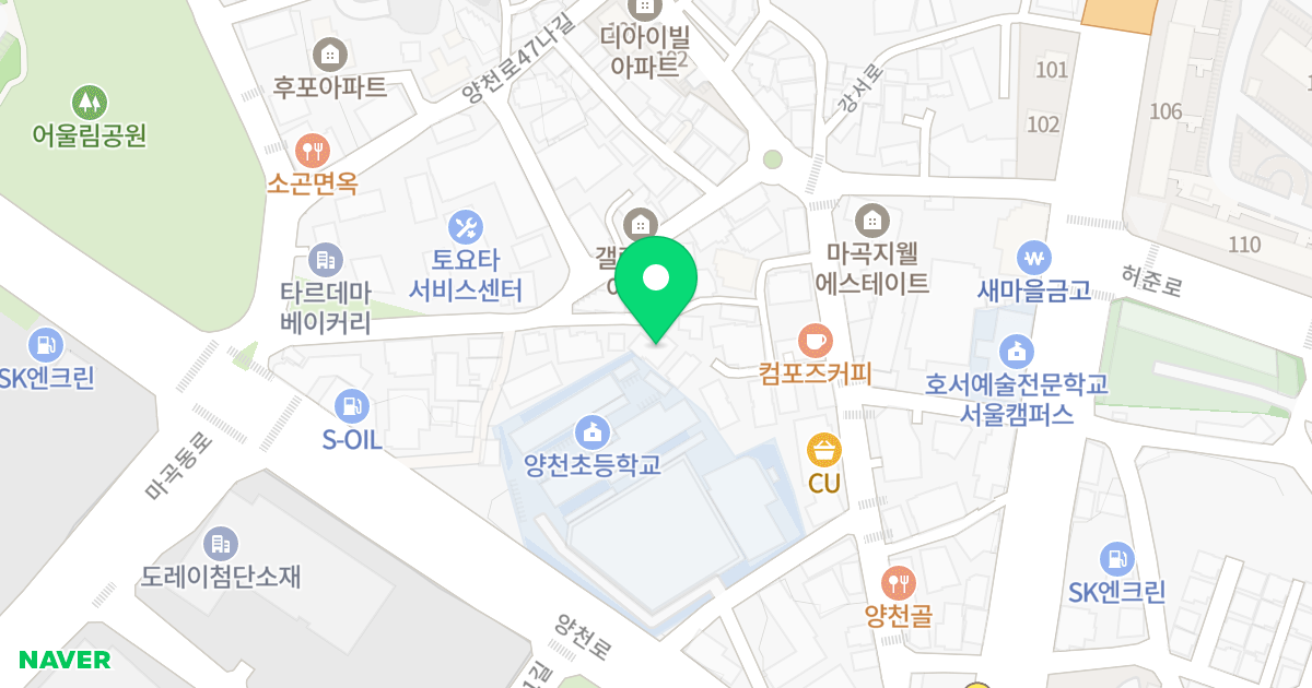 보타닉 스타 뷰 위치 지도 - 서울특별시 강서구 양천로49길 39-53
