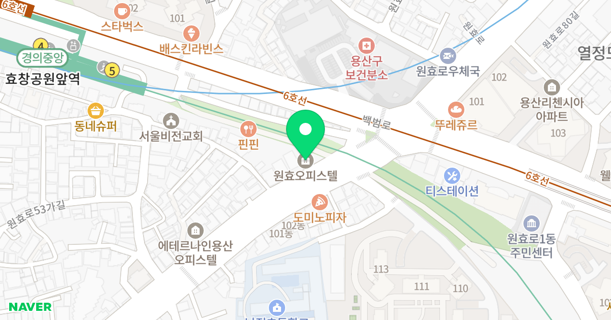 (1) 위치 지도 - 서울특별시 용산구 원효로 211