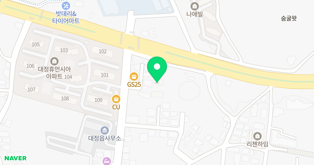 가온누리 위치 지도 - 제주특별자치도 서귀포시 대정읍