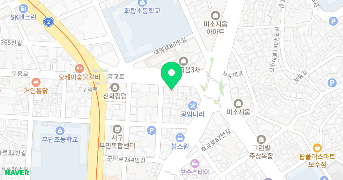 크로바빌리지 위치 지도 - 부산광역시 서구 흑교로 103