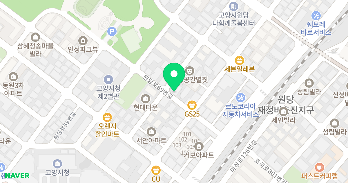 신성 베네치아 위치 지도 - 경기도 고양시 덕양구 마상로108번길 35