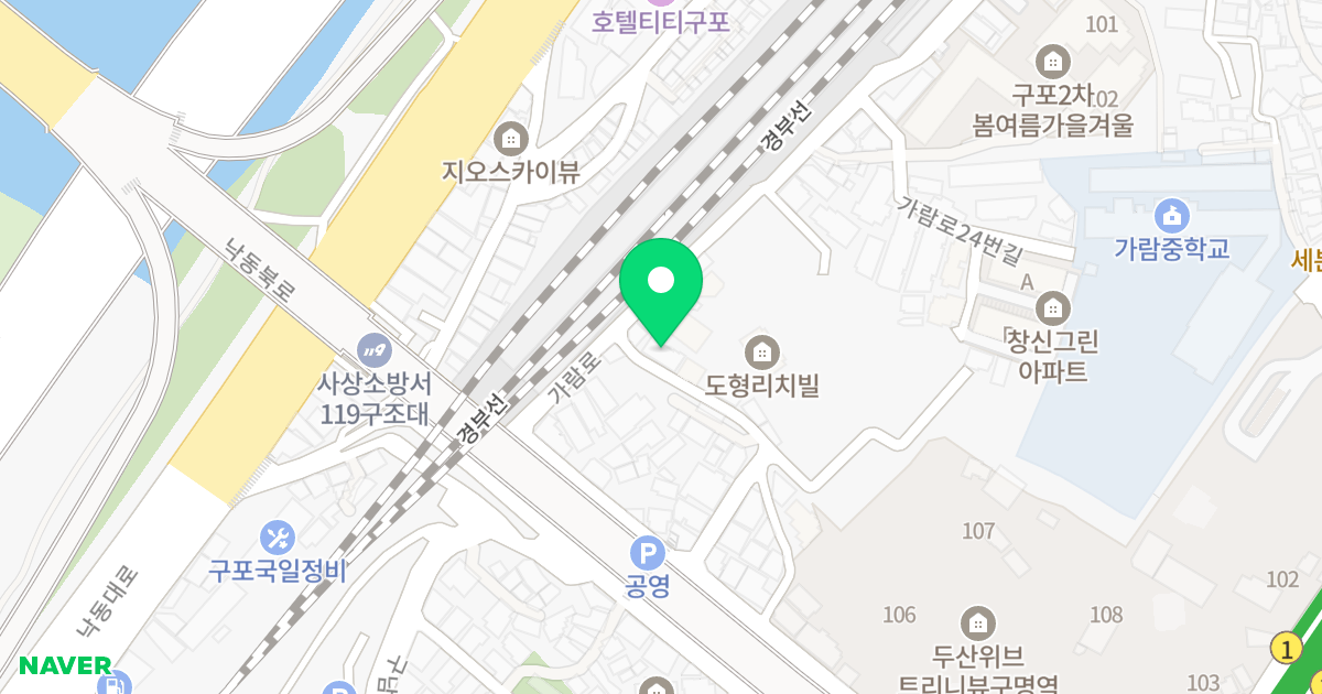 비버힐 위치 지도 - 부산광역시 북구 가람로8번길 3