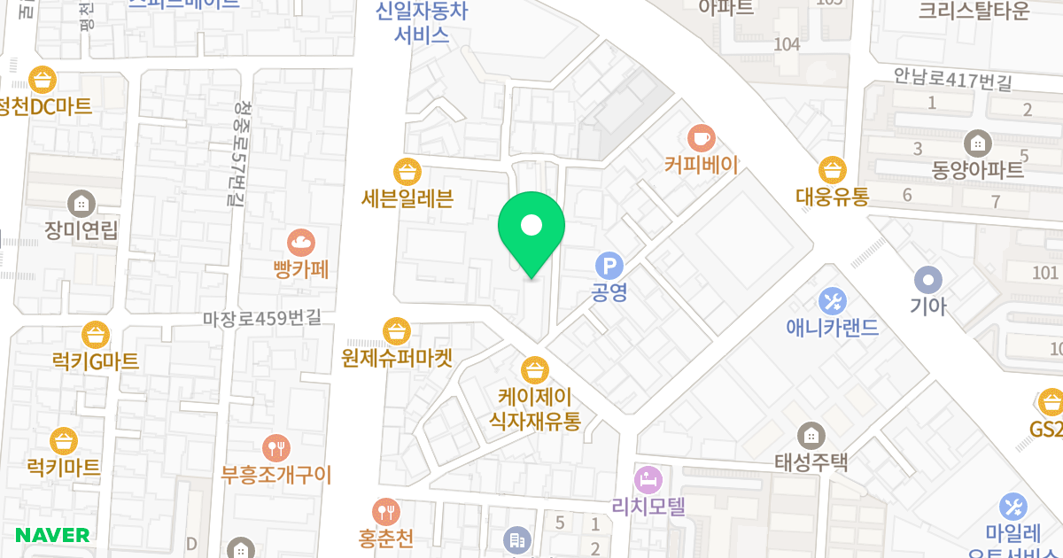 브릭스 위치 지도 - 인천광역시 부평구