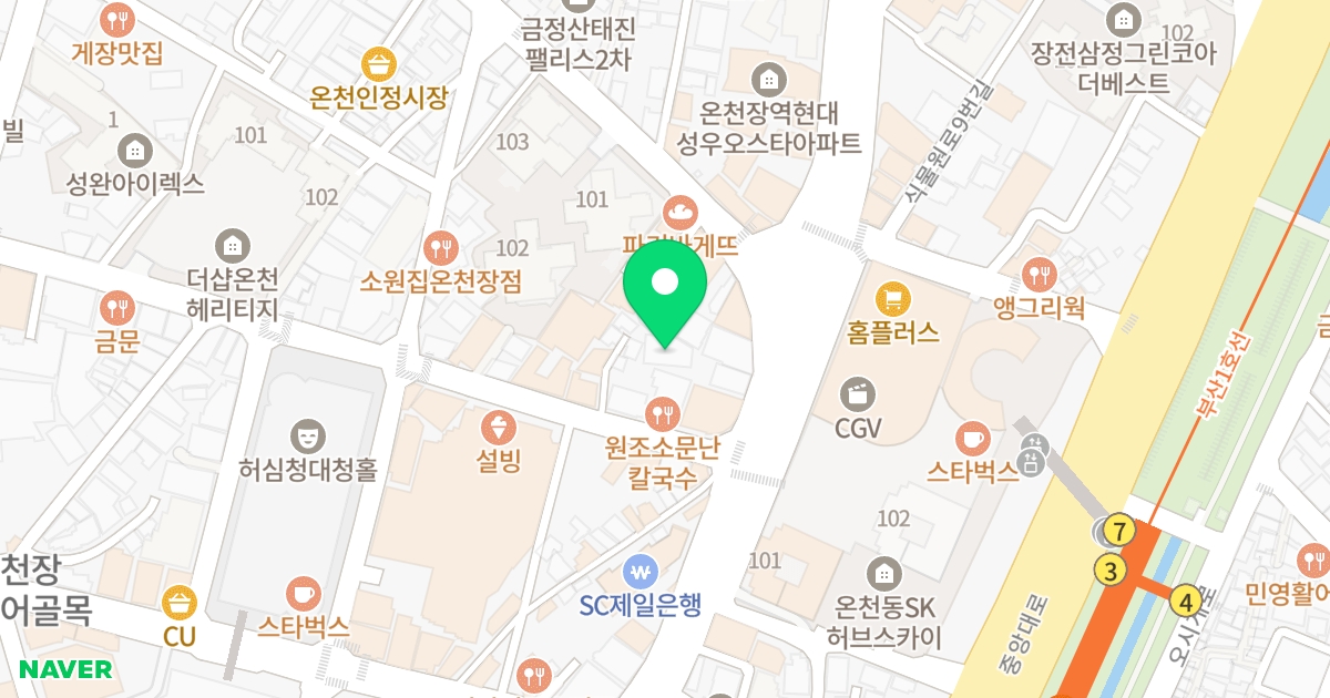 세종빌 위치 지도 - 부산광역시 동래구 온천장로125번길 9-15