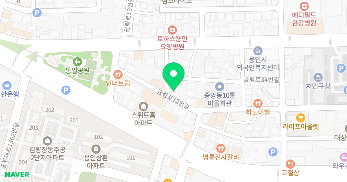 에코하임 위치 지도 - 경기도 용인시 처인구 금령로12번길 13