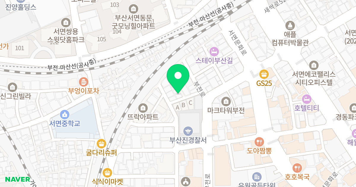 한누리빌 위치 지도 - 부산광역시 부산진구 가야대로755번길 64-3