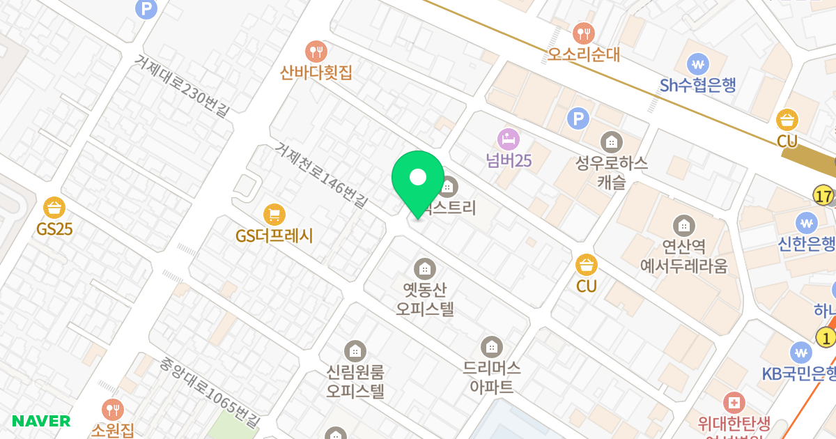 세경월드빌 위치 지도 - 부산광역시 연제구 거제천로146번길 25