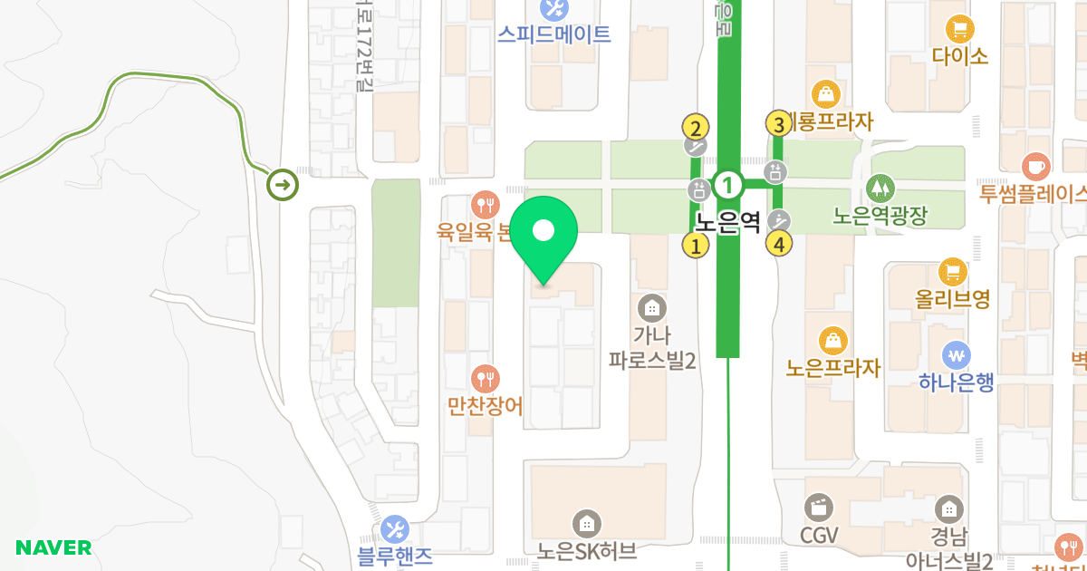 폴리더빌라스 위치 지도 - 대전광역시 유성구 은구비남로7번길 30