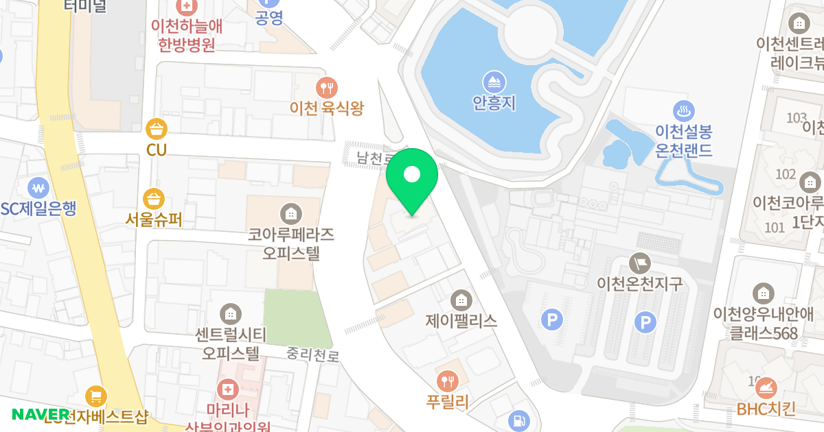 1동 위치 지도 - 경기도 이천시