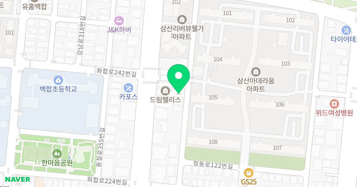 삼산동 184-2 업무시설 위치 지도 - 울산광역시 남구 정동로 132-1
