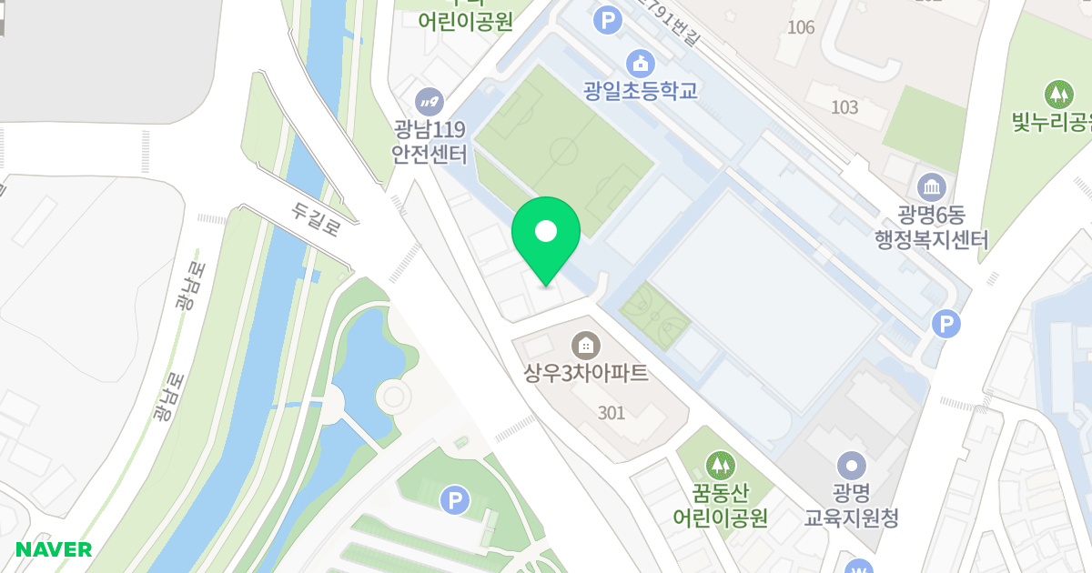 아뜨랑스 위치 지도 - 경기도 광명시 광명로775번길 22