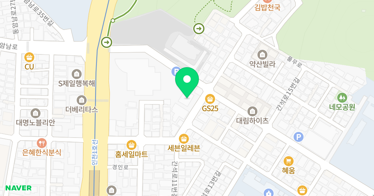 로젠하임 위치 지도 - 인천광역시 남동구 풀무로 17