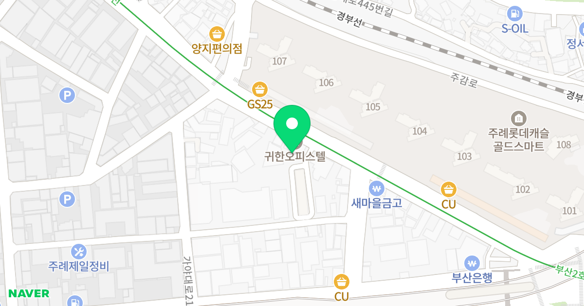 귀한오피스텔 위치 지도 - 부산광역시 사상구 사상로 27
