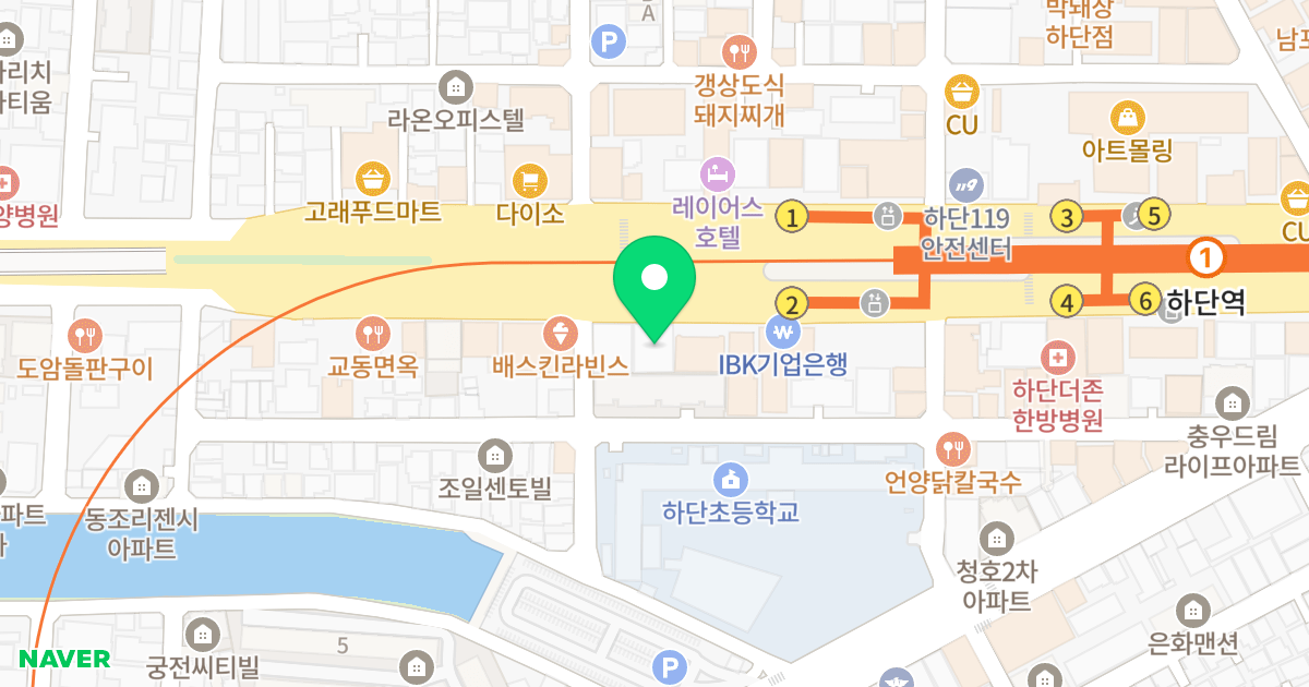 주노빌딩 위치 지도 - 부산광역시 사하구 낙동남로 1394