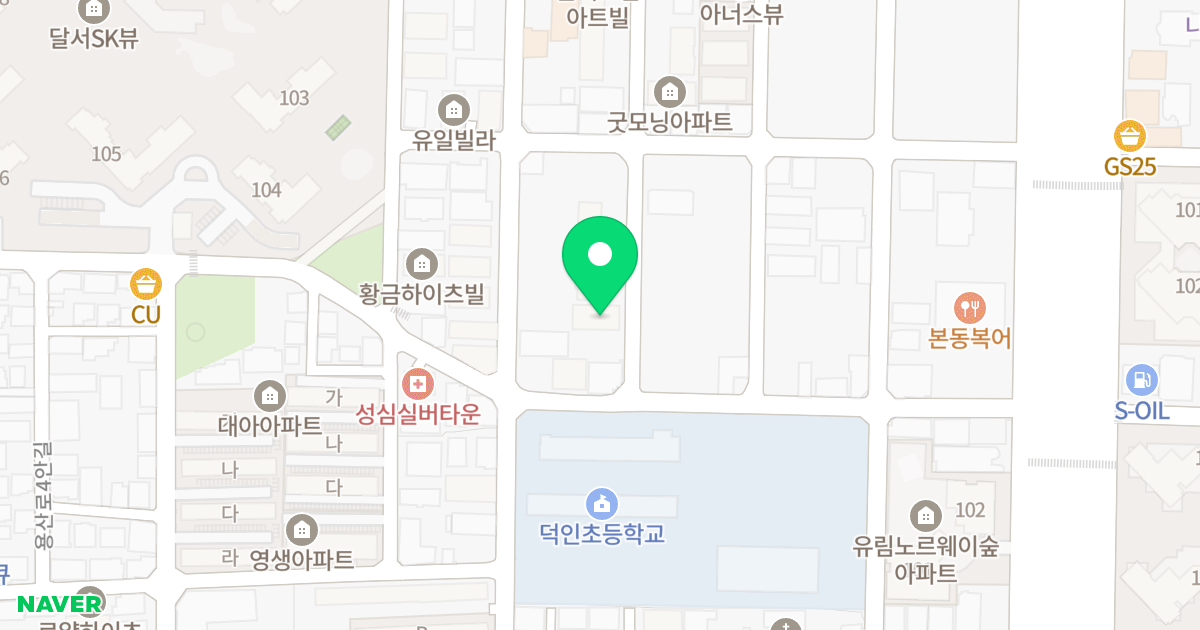 제1동(415-1) 위치 지도 - 대구광역시 달서구 대명천로47길 46