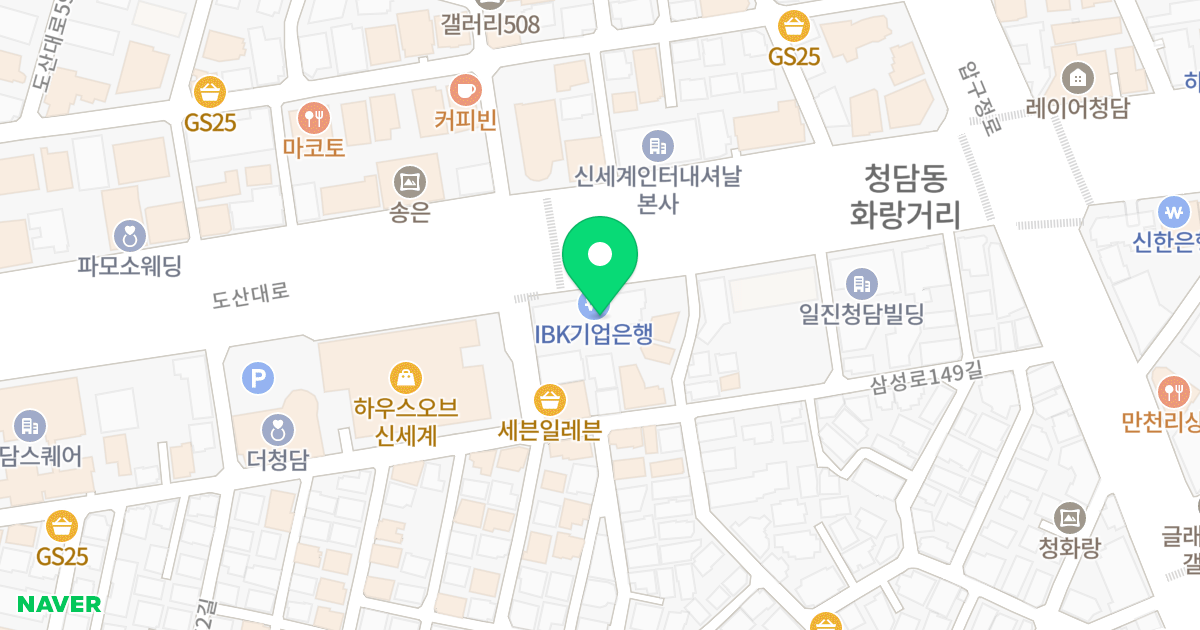 경원오피스텔 위치 지도 - 서울특별시 강남구 도산대로 446