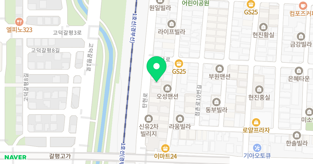 오성오피스텔 마동 위치 지도 - 경기도 평택시 탄현로 106