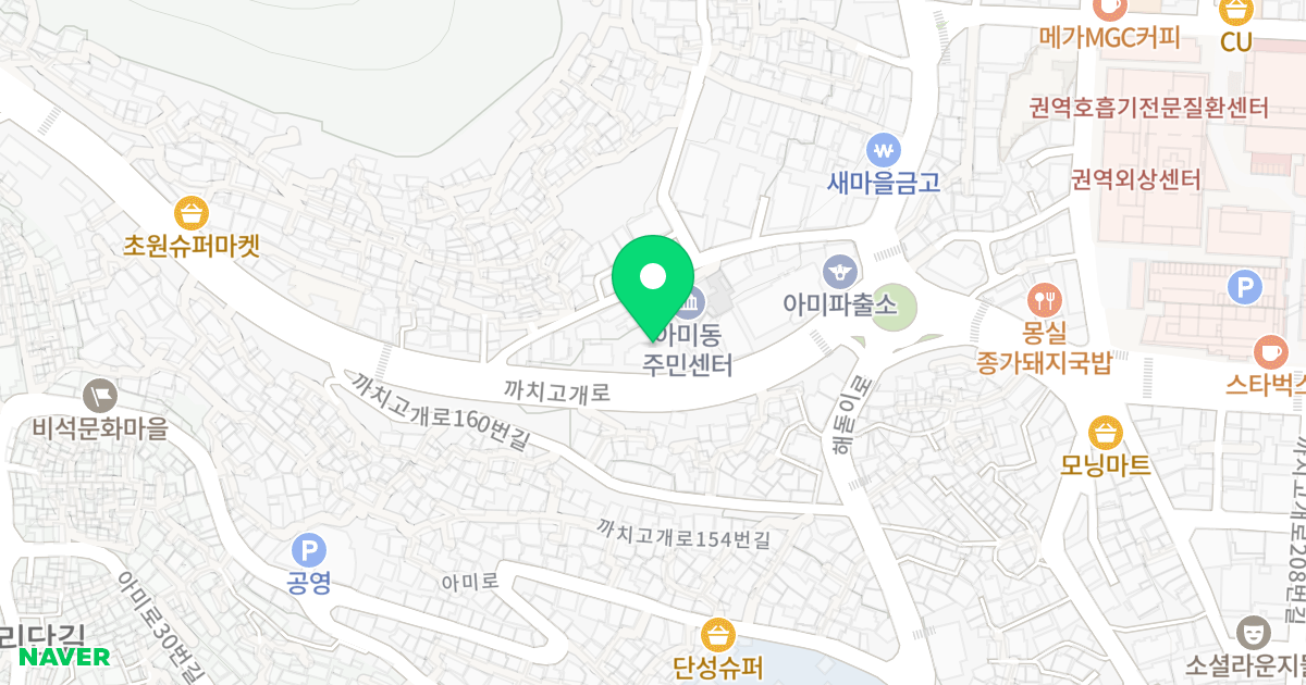 다온家 위치 지도 - 부산광역시 서구 까치고개로 173