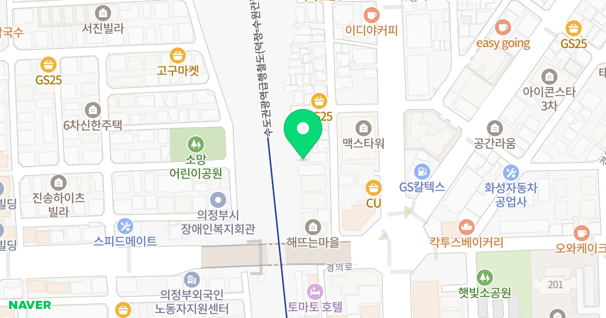 드어반 트라움 위치 지도 - 경기도 의정부시 평화로483번길 42