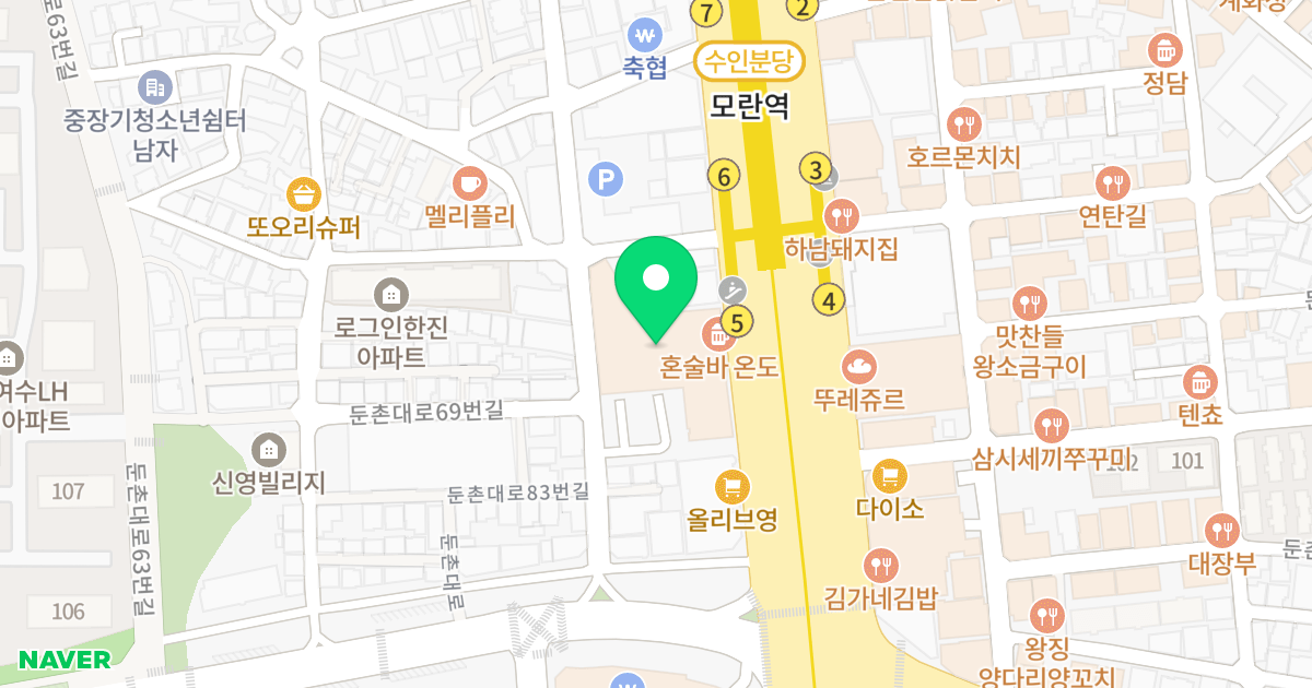 성남 메트로칸 위치 지도 - 경기도 성남시 중원구 성남대로 1133