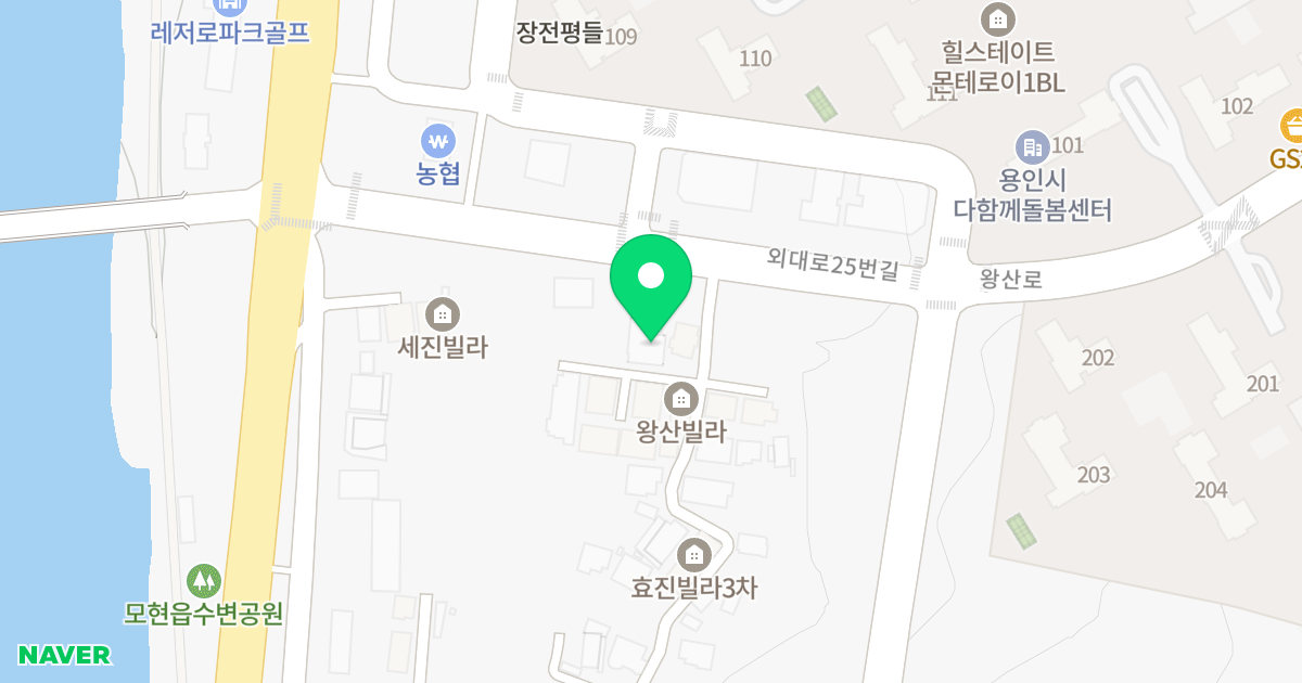 파인팰리스 위치 지도 - 경기도 용인시 처인구 모현읍 백옥대로2438번길 41-4