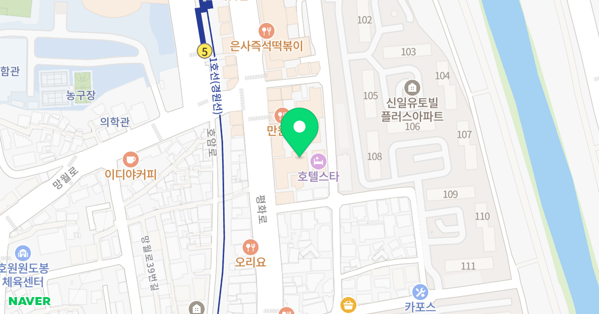 엘리시아 위치 지도 - 경기도 의정부시 평화로 184
