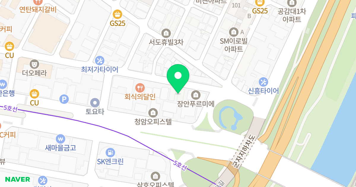 성우스타팰리스 위치 지도 - 서울특별시 동대문구 장한로2길 80