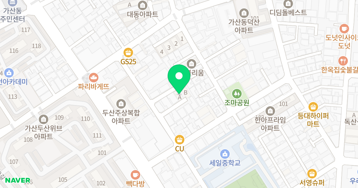 영풍타운 위치 지도 - 서울특별시 금천구 시흥대로145길 60-5